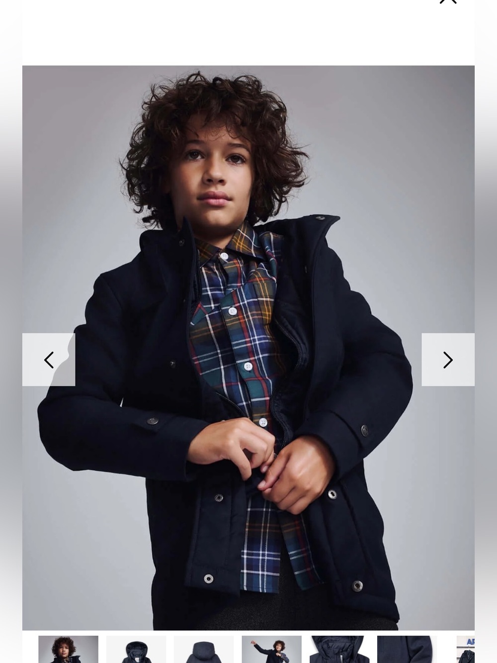 Appaman Navy Blue Urban Gotham Coat! Size 14! Really nice!